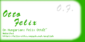 otto felix business card